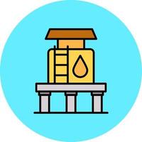 Water Tank Creative Icon Design vector