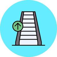 Escalator Creative Icon Design vector