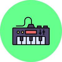 diseño de icono creativo de piano eléctrico vector