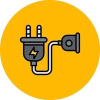 Extension Cord Creative Icon Design vector