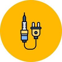 Soldering Iron Creative Icon Design vector