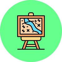 diseño de icono creativo de mapa vector