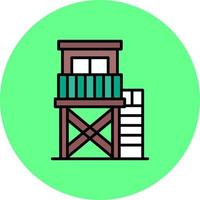 Watchtower Creative Icon Design vector