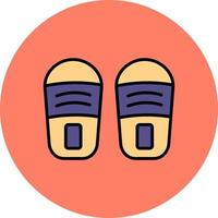 Slippers Creative Icon Design vector