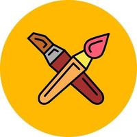 Brushes Creative Icon Design vector