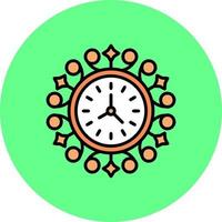 Wall Clock Creative Icon Design vector