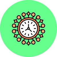 Wall Clock Creative Icon Design vector