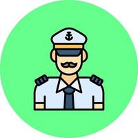Captain Creative Icon Design vector