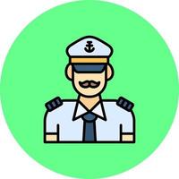 Captain Creative Icon Design vector