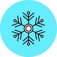 diseño de icono creativo de copo de nieve vector