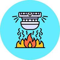 Fire Alarm Creative Icon Design vector