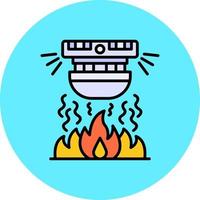 diseño de icono creativo de alarma de incendio vector