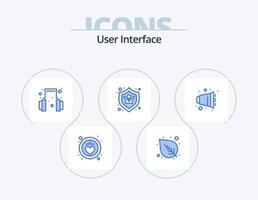 User Interface Blue Icon Pack 5 Icon Design. . volume. support. half. user vector