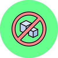 No Sugar Creative Icon Design vector