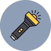 Flashlight Creative Icon Design vector