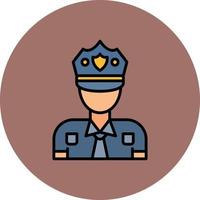 Police Man Creative Icon Design vector