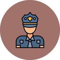 diseño de icono creativo de hombre policía vector