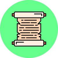 Old Paper Creative Icon Design vector