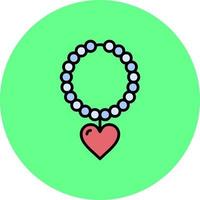 Pearl Necklace Creative Icon Design vector