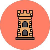 diseño de icono creativo de torre vector