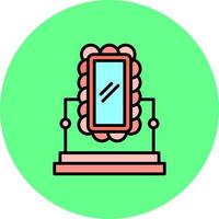 Mirror Creative Icon Design vector
