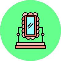 Mirror Creative Icon Design vector