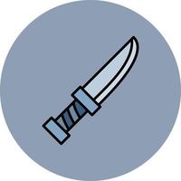 diseño de icono creativo de cuchillo vector