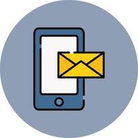 Mobile Email Creative Icon Design vector