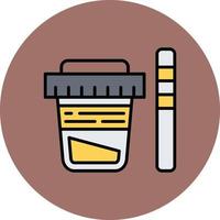 Urine Test Creative Icon Design vector