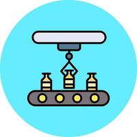 Conveyor Belt Creative Icon Design vector