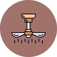 Ceiling Fan Creative Icon Design vector