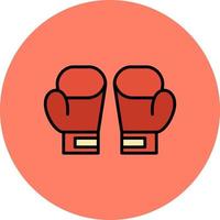 Boxing Gloves Creative Icon Design vector