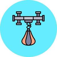 Punching Ball Creative Icon Design vector
