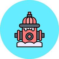 Fire Hydrant Creative Icon Design vector