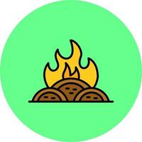 Incineration Creative Icon Design vector