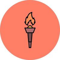 Torch Creative Icon Design vector