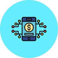 Digital Money Creative Icon Design vector