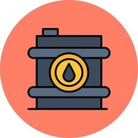 Oil Barrel Creative Icon Design vector