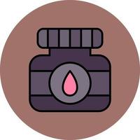 Ink Bottle Creative Icon Design vector