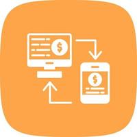 Online Transfer Creative Icon Design vector