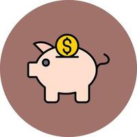 Piggy Bank Creative Icon Design