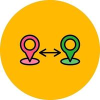 Distance Creative Icon Design vector