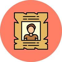 Wanted Creative Icon Design vector