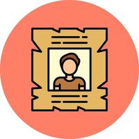 Wanted Creative Icon Design vector