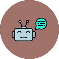 Chatbot Creative Icon Design vector
