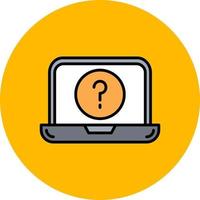 Question Mark Creative Icon Design vector