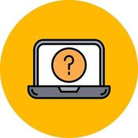 Question Mark Creative Icon Design vector