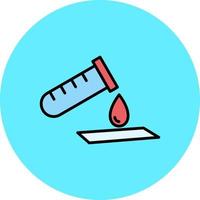 Blood Test Creative Icon Design vector