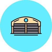 Warehouse Creative Icon Design vector