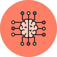 diseño de icono creativo de neuroimagen vector